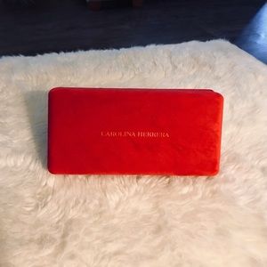 Carolina Herrera Red Velvet Glass Case